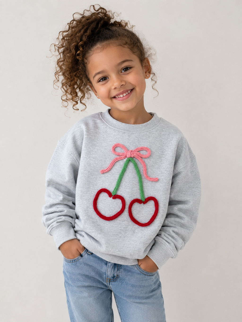 Cherry Bow Sweatshirt