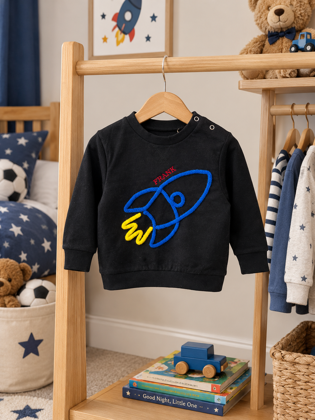 Personalised space sweatshirt